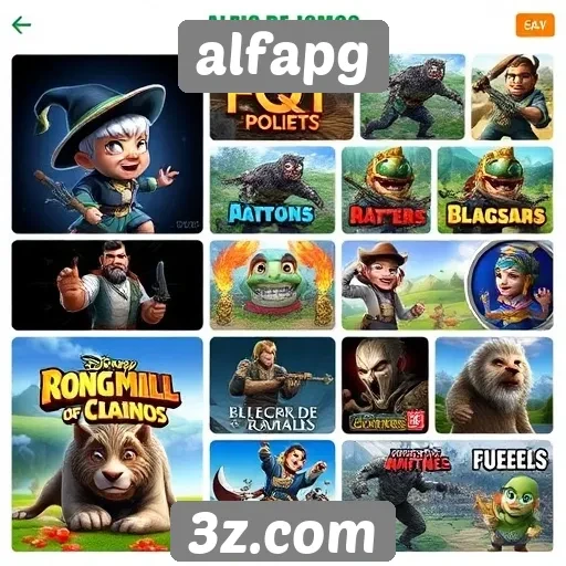 Explorando a diversidade de jogos disponíveis no alfapg